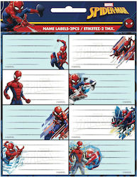 Gim Notebook Labels Spiderman 16pcs