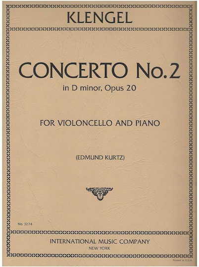 International Music Company Klengel - Concerto Nr.2 in D Minor Op.20 Παρτιτούρα για Τσέλο