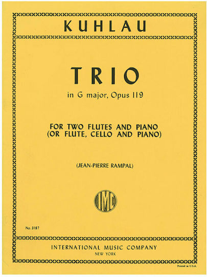 International Music Company Kuhlau - Trio In G Major Op.119 Sheet Music for Piano / Flute