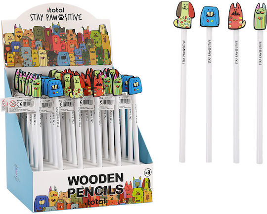 Total Gift Stay Pawsitive Bleistift (Μverschiedene Designs/Farben)