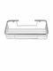Import Hellas Επιτοίχια Ραφιέρα Μπάνιου Μεταλλική 27x13x7.5cm Ασημί