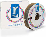 Real Filament Matte PLA 3D-Drucker Filament 1.75mm Shadow Gray 0.5kg