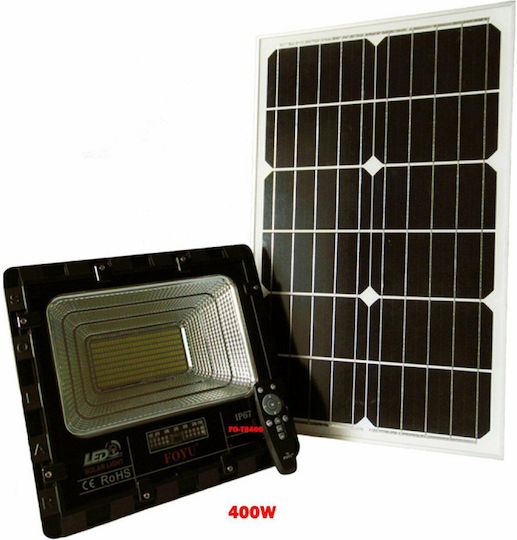 Foyu Αδιάβροχος Слънчев LED Προβολέας 400W με Τηλεχειριστήριο IP67