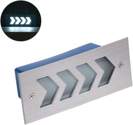 GloboStar Wandmontierte Außenbeleuchtung Deckenleuchte LED IP67 6W mit Kaltweiß Licht 17x7x5.5cm