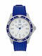 Visetti Fit All Men's Watch 45mm Battery with Blue Rubber Strap