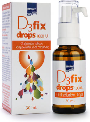 Intermed D3 Fix Drops Vitamin for Immune System Boost 1000iu 30ml