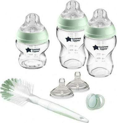 Tommee Tippee Set aus Glasflaschen mit Silikonsauger für 0+, 0+ m, Monate 250ml 8Stück