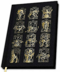 Abysse "Gold Armors" Carnet 90 Foi A5 Cu dungi ...