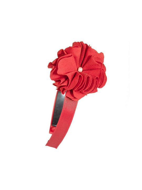 Mom & Dad Red Kids Headband with Flower