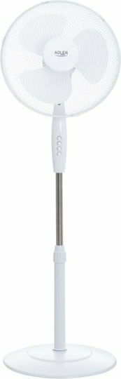Adler Pedestal Fan 90W Fan Diameter 40cm White