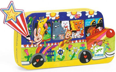 Kids Puzzle The Rainbow Bus for 3++ Years 16pcs Djeco