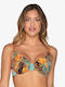 Luna Underwire Bikini Bra Africa with Adjustable Straps Multicolour Animal Print