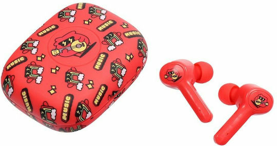 YLFS-06BT In-ear Bluetooth Handsfree Earphones with Charging Case Red