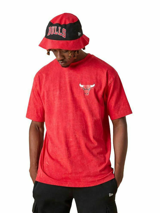 New Era Ανδρικό T-shirt Κόκκινο με Στάμπα
