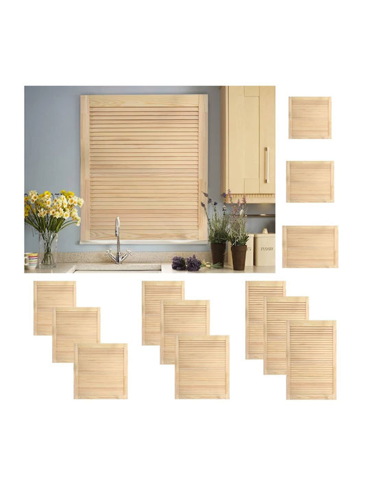 vidaXL Rectangular Bookcase Door made of Solid ...