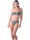 Strapless Bikini Top B Cup Χακί