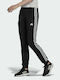 Adidas W 3S TP TRIC Pantaloni de trening pentru femei cu cauciuc Negru