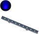 GloboStar GloboStar Außenstehlampe LED Wall Washer 9W mit Blauem Licht IP65 Grau