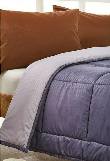 Whitegg L060-3 Tagesdecke Übergröße Mikrofaser Purple 220x240cm