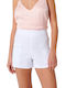 Women's High-waisted Shorts White
