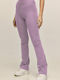 Jazz High Waist Sweatpants Flared Lilac