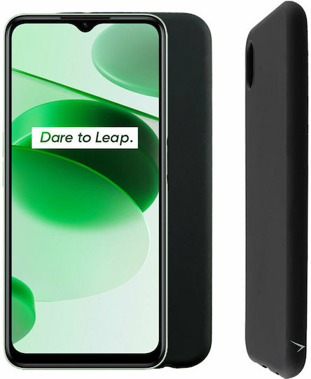Volte-Tel Camera Guard Back Cover Σιλικόνης Μαύρο (Realme C35)