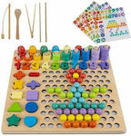 Kruzzel Beads Educational Toy Letters & Numbers made of Wood for 4+ Years Old