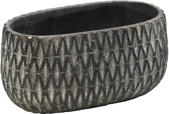 Espiel Planter Concrete Brown 21.5x12x10cm.