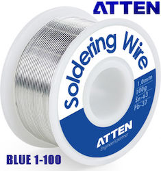 ATTEN TS-63A100 ATN Καλάι Κόλλησης 60/40 (Sn63%/Pb37%) 1mm 100gr ATTEN TS-63A100 ATN Καλάι Κόλλησης 60/40 (Sn63%/Pb37%) 1mm 100gr
