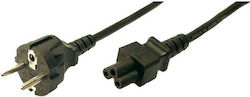 Schuko - IEC C5 Cablu 1.8m Negru (60001)