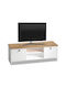 Έπιπλο TV din lemn Cube Pine / White M120xΠ30xΥ40cm