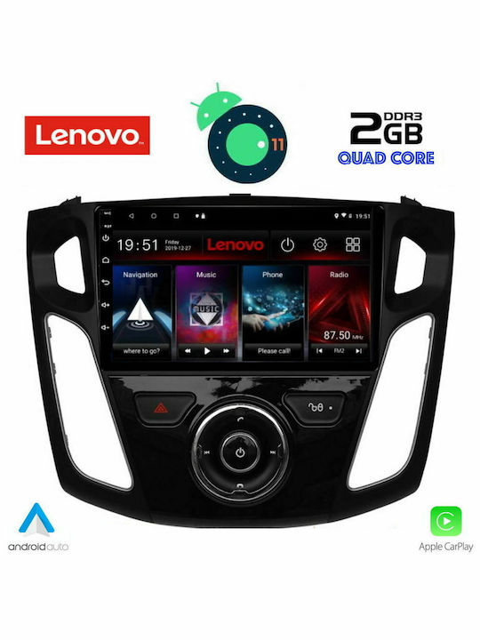 Lenovo Car-Audiosystem für Audi A7 Ford Schwerpunkt 2011-2018 (Bluetooth/USB/AUX/WiFi/GPS/Apple-Carplay) mit Touchscreen 9"