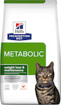 Hill's Prescription Diet Metabolic Weight Management Dry Food for Adult Cats with Chicken 3kg