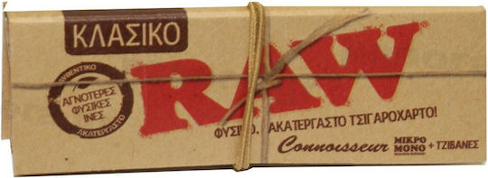 Raw Classic Zigarettenpapier mit Kegelspitzen 50 Blätter 1Stück