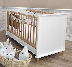 Baby Smile Babybett Rino Weiß mit Matratze 70x140cm