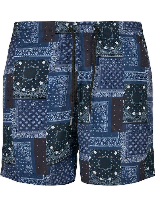Urban Classics Ανδρικό Μαγιό Σορτς Navy Bandana...