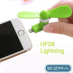Ezra HF-08 Ανεμιστηράκι Κινητού για Iphone με Θύρα Lightning Πράσινο