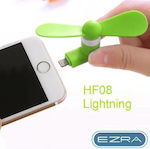 Ezra HF-08 Ανεμιστηράκι Κινητού για Iphone με Θύρα Lightning Πράσινο