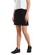 Skechers Γυναικεία Φούστα-Σορτς Ψηλόμεση σε Μαύρο χρώμα