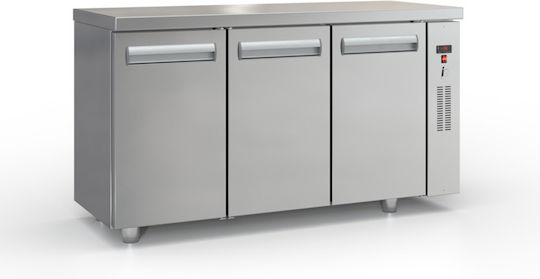 Inox Dobros Κατάψυξη Πάγκος χωρίς Μοτέρ Υ87xΠ150xΒ70cm