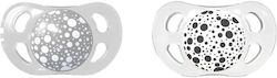 Twistshake Pacifiers Silicone Pastel Grey White for 6+ months 2pcs