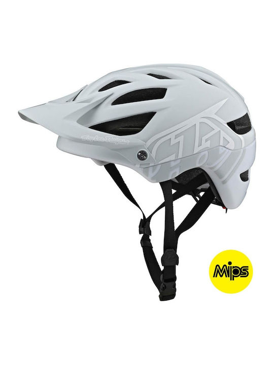 Troy Lee Designs A1 Mips Κράνος Ποδηλάτου Βουνού Classic Light Gray/white Troy Lee Designs A1 Mips Κράνος Ποδηλάτου Βουνού Classic Light Gray/white