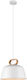 Viokef Clip Μοντέρνο Κρεμαστό Φωτιστικό Μονόφωτο Καμπάνα με Ντουί E27 σε Λευκό Χρώμα