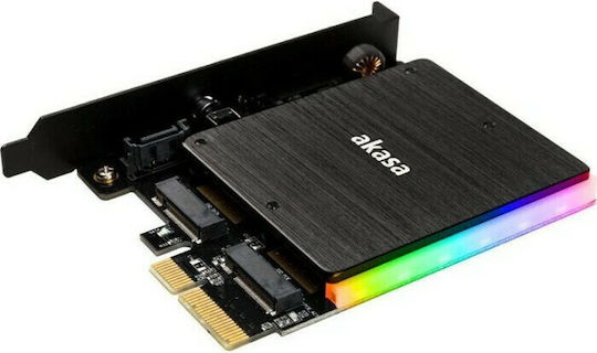Akasa Κάρτα PCIe σε 2 θύρες M.2
