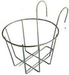 Metallic Hanging Plant Stand Φ21εκ 21x21x16cm.