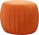 Stools For Living Room Upholstered with Velvet Celine Orange 1pcs 50x50x42cm