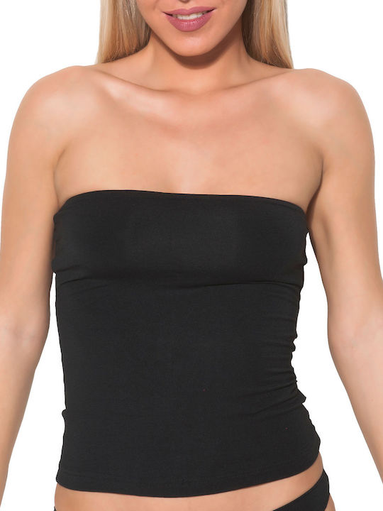 Apple Boxer Women's Strapless T-Shirt Black