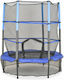 Byox Hop Kids Trampoline 140cm with Net Blue