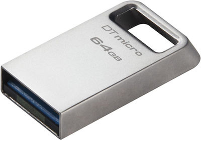 Kingston DataTraveler Micro Gen2 64GB USB 3.2 Stick Argint