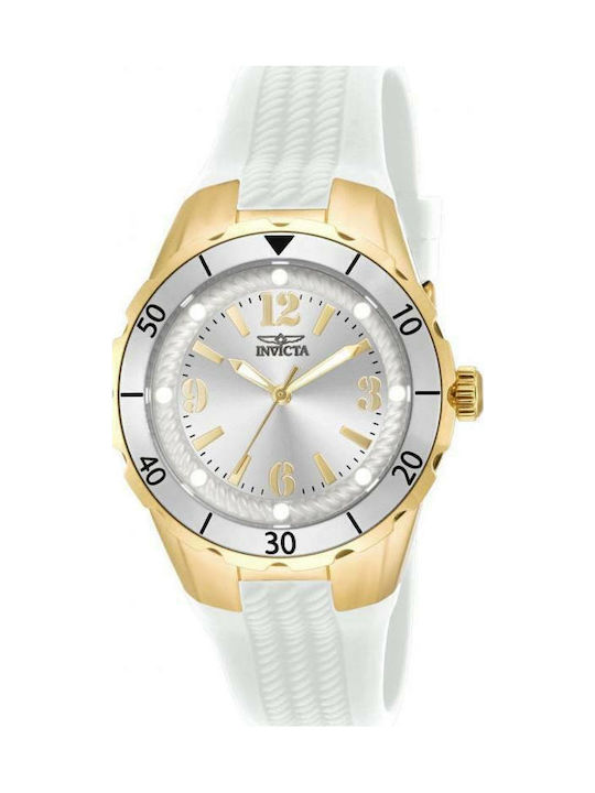 Invicta Angel Women's Watch with White Rubber S...